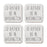 U.S. City Square Coffee Drink Coasters Gift, I'd Rather Be in Part 1-Set of 4-Andaz Press-Los Angeles-