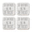 U.S. City Square Coffee Drink Coasters Gift, I'd Rather Be in Part 1-Set of 4-Andaz Press-Los Angeles-