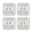 U.S. City Square Coffee Drink Coasters Gift, I'd Rather Be in Part 1-Set of 4-Andaz Press-Los Angeles-
