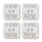 U.S. City Square Coffee Drink Coasters Gift, I'd Rather Be in Part 1-Set of 4-Andaz Press-Los Angeles-