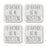 U.S. City Square Coffee Drink Coasters Gift, I'd Rather Be in Part 1-Set of 4-Andaz Press-Boston-