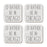 U.S. City Square Coffee Drink Coasters Gift, I'd Rather Be in Part 1-Set of 4-Andaz Press-Chicago-