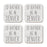 U.S. City Square Coffee Drink Coasters Gift, I'd Rather Be in Part 1-Set of 4-Andaz Press-Denver-