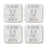 U.S. City Square Coffee Drink Coasters Gift, I'd Rather Be in Part 1-Set of 4-Andaz Press-Fort Worth-