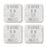 U.S. City Square Coffee Drink Coasters Gift, I'd Rather Be in Part 1-Set of 4-Andaz Press-Los Angeles-