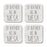 U.S. City Square Coffee Drink Coasters Gift, I'd Rather Be in Part 2-Set of 4-Andaz Press-Las Vegas-
