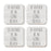 U.S. City Square Coffee Drink Coasters Gift, I'd Rather Be in Part 2-Set of 4-Andaz Press-Las Vegas-