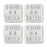 U.S. City Square Coffee Drink Coasters Gift, I'd Rather Be in Part 2-Set of 4-Andaz Press-Las Vegas-