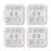 U.S. City Square Coffee Drink Coasters Gift, I'd Rather Be in Part 2-Set of 4-Andaz Press-Las Vegas-