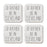 U.S. City Square Coffee Drink Coasters Gift, I'd Rather Be in Part 2-Set of 4-Andaz Press-Las Vegas-