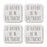 U.S. City Square Coffee Drink Coasters Gift, I'd Rather Be in Part 2-Set of 4-Andaz Press-Las Vegas-