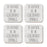 U.S. City Square Coffee Drink Coasters Gift, I'd Rather Be in Part 2-Set of 4-Andaz Press-Colorado Springs-