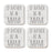 U.S. City Square Coffee Drink Coasters Gift, I'd Rather Be in Part 2-Set of 4-Andaz Press-Miami-