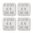 U.S. City Square Coffee Drink Coasters Gift, I'd Rather Be in Part 2-Set of 4-Andaz Press-Oakland-