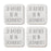 U.S. City Square Coffee Drink Coasters Gift, I'd Rather Be in Part 2-Set of 4-Andaz Press-Sacramento-