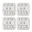 U.S. City Square Coffee Drink Coasters Gift, I'd Rather Be in Part 2-Set of 4-Andaz Press-Tucson-