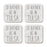 U.S. City Square Coffee Drink Coasters Gift, I'd Rather Be in Part 2-Set of 4-Andaz Press-Tulsa-