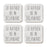 U.S. State Square Coffee Drink Coasters Gift, I'd Rather Be in-Set of 4-Andaz Press-Alabama-