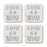 U.S. State Square Coffee Drink Coasters Gift, I'd Rather Be in-Set of 4-Andaz Press-Alabama-