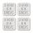 U.S. State Square Coffee Drink Coasters Gift, I'd Rather Be in-Set of 4-Andaz Press-Alabama-