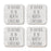 U.S. State Square Coffee Drink Coasters Gift, I'd Rather Be in-Set of 4-Andaz Press-Alabama-