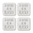 U.S. State Square Coffee Drink Coasters Gift, I'd Rather Be in-Set of 4-Andaz Press-Alaska-