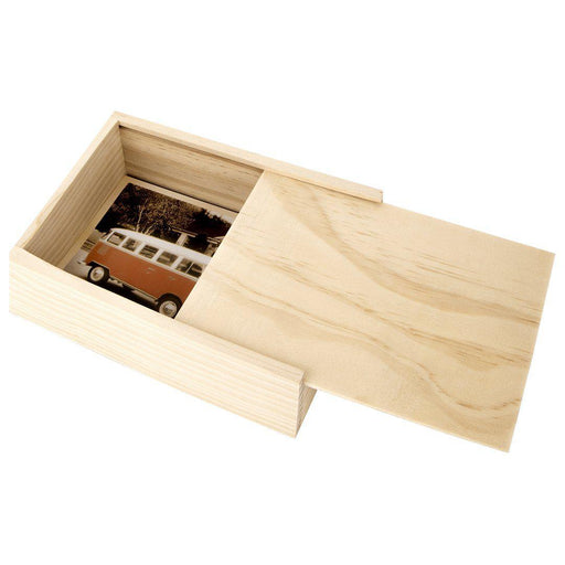 Unfinished Wood Photo Box-Set of 1-Koyal Wholesale-