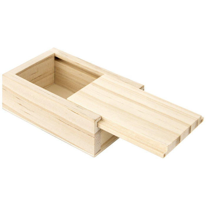 Unfinished Wood Sliding Ring Boxes-Set of 1-Koyal Wholesale-