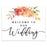 Unframed Autumn Fall Watercolor Party Sign Wedding Collection, 8.5 x 11- inch, Autumn Floral Bouquet Graphic Design-Set of 1-Andaz Press-Welcome-