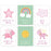 Unicorn Nursery Room Hanging Wall Art-Set of 6-Andaz Press-Pink Purple Rainbow Graphic, Believe in Magic, Dream Big-