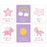 Unicorn Nursery Room Hanging Wall Art-Set of 6-Andaz Press-Pink Lavender, Shoot for The Stars, You are My Sunshine-
