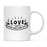 Valentine's Day Ceramic Coffee Tea Mug, Valentine's Day Holiday Ideas for Her, Wife, Couples, Bestie-Set of 1-Andaz Press-They Built A Life They Loved-