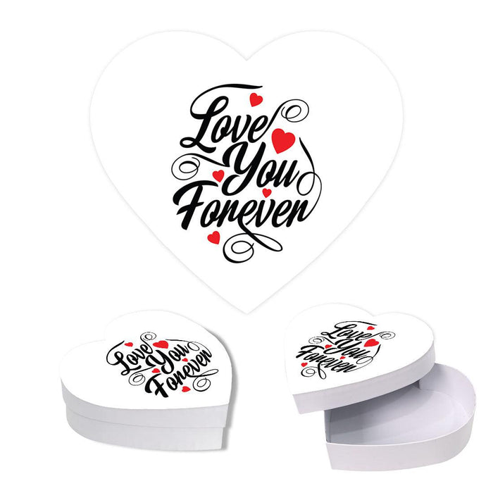 Valentine's Day Heart Shaped Box With Lid, Reusable Heart Box-Set of 1-Andaz Press-Let's Taco Bout How Much I Love You-