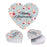 Valentine's Day Heart Shaped Box With Lid, Reusable Heart Box-Set of 1-Andaz Press-Let's Taco Bout How Much I Love You-