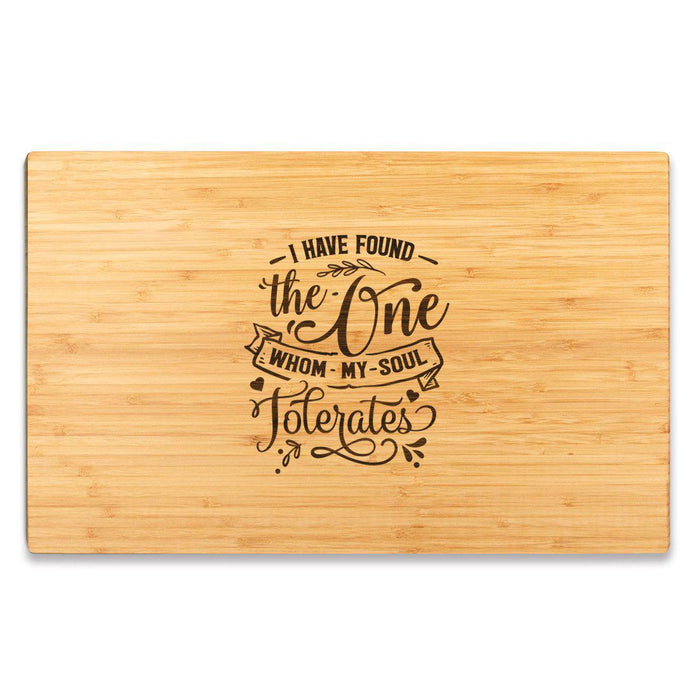Valentine's Day Laser Engraved Large Bamboo Wood Cutting Board, Valentine's Day Ideas for Couples-Set of 1-Andaz Press-They Built A Life They Loved-