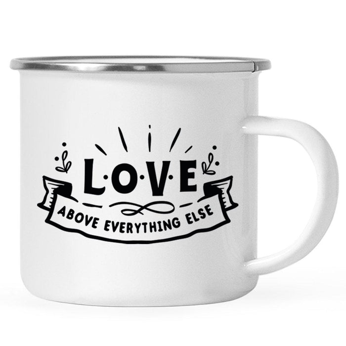 Valentine's Day Stainless Steel Campfire Coffee Mug, Valentine's Day Holiday Ideas for Her, Wife, Women, Couples-Set of 1-Andaz Press-Life-