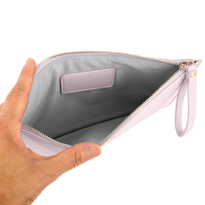 Vegan Leather Clutch Wristlet Purse-Set of 1-Koyal Wholesale-White-