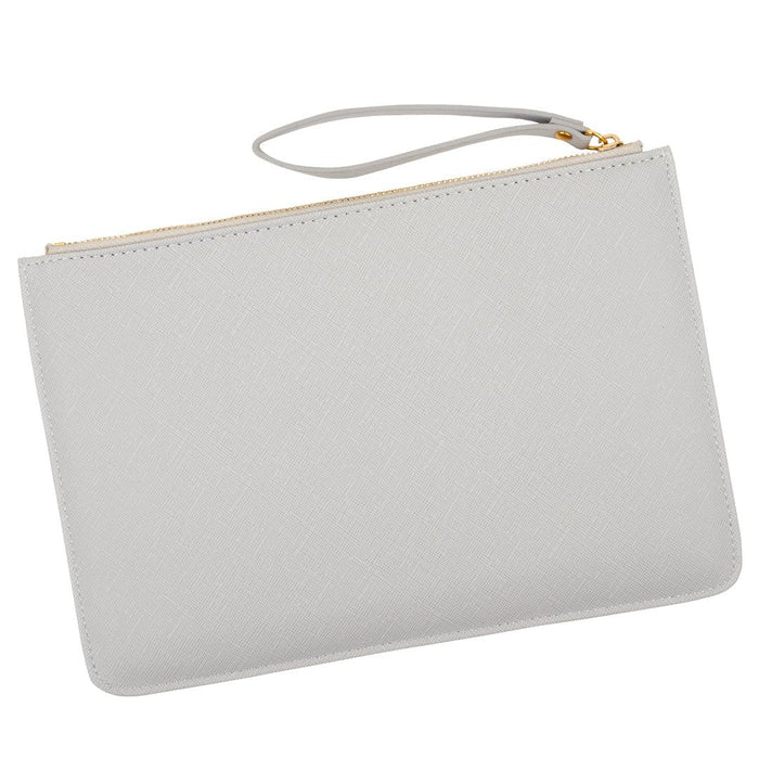 Vegan Leather Clutch Wristlet Purse-Set of 1-Koyal Wholesale-White-
