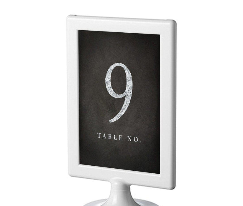 Vintage Chalkboard Framed Double-Sided DIY Table Numbers-Set of 8-Andaz Press-9-16-
