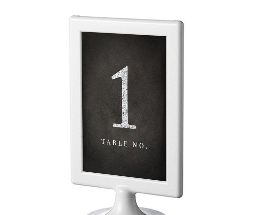 Vintage Chalkboard Framed Double-Sided DIY Table Numbers-Set of 8-Andaz Press-1-8-