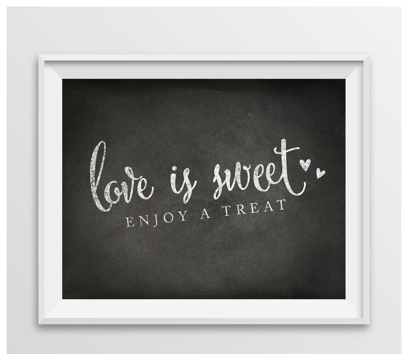 Vintage Chalkboard Wedding Favor Party Signs-Set of 1-Andaz Press-Take A Treat Bag Home-