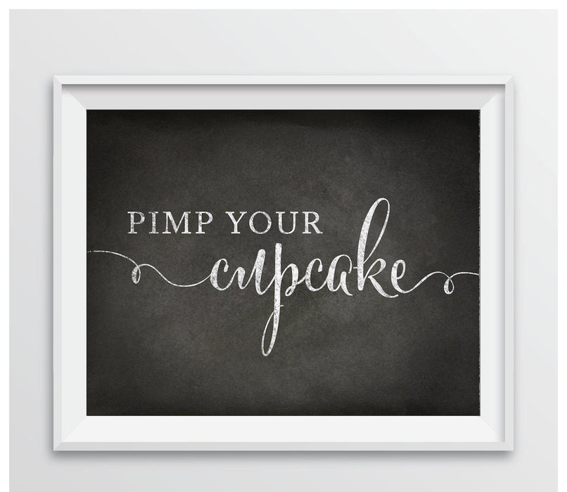 Vintage Chalkboard Wedding Favor Party Signs-Set of 1-Andaz Press-Pimp Your Cupcake-