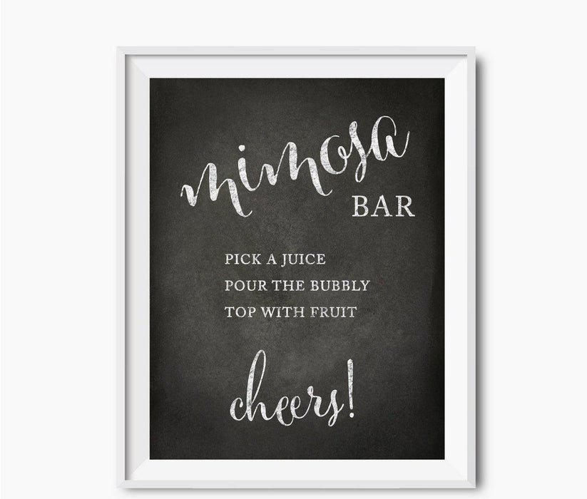 Vintage Chalkboard Wedding Party Signs-Set of 1-Andaz Press-Mr. & Mrs.-
