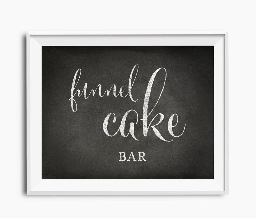Vintage Chalkboard Wedding Party Signs-Set of 1-Andaz Press-Funnel Cake Bar-