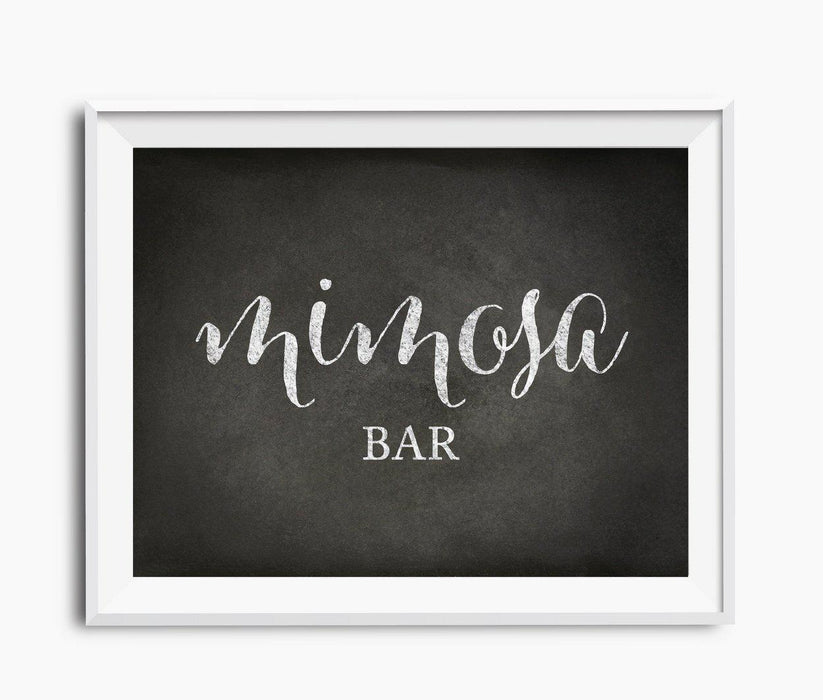Vintage Chalkboard Wedding Party Signs-Set of 1-Andaz Press-Mimosa Bar-