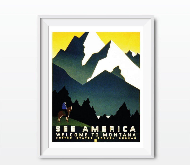 Vintage Government Wall Art, Works Project Administration-Set of 1-Andaz Press-Grand Canyon National Park-