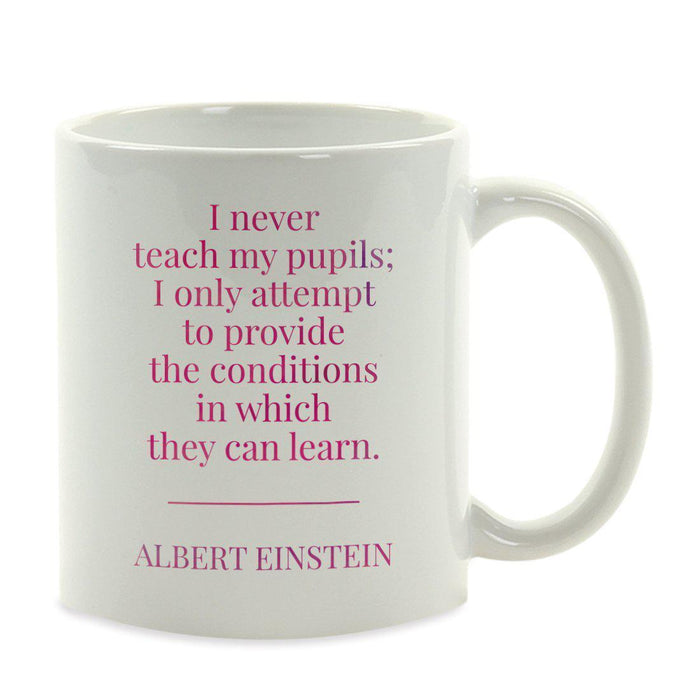 Water Color Teacher Appreciation Quotes Ceramic Coffee Mug Collection 1-Set of 1-Andaz Press-Better To Learn-