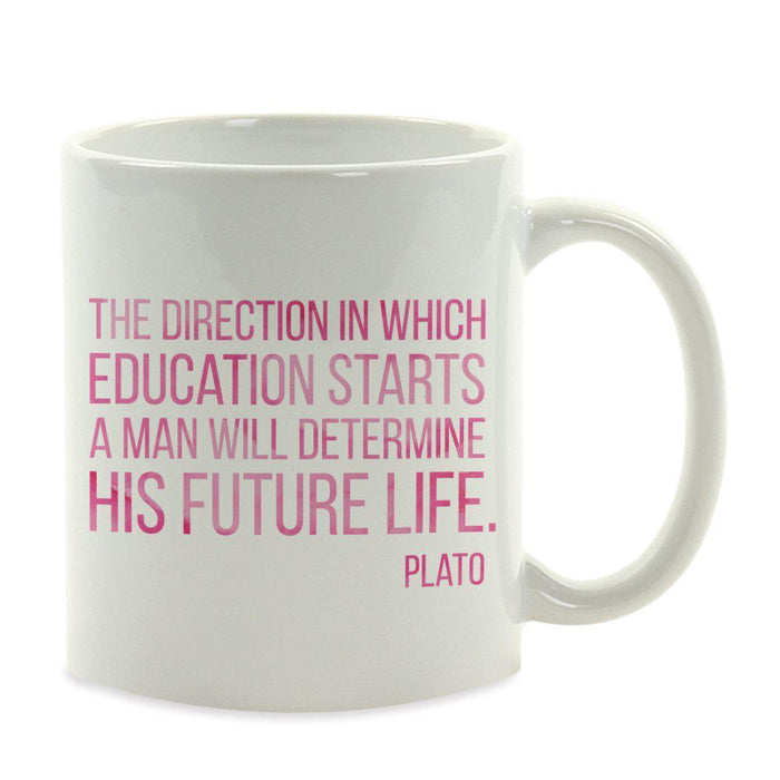 Water Color Teacher Appreciation Quotes Ceramic Coffee Mug Collection 1-Set of 1-Andaz Press-Future-