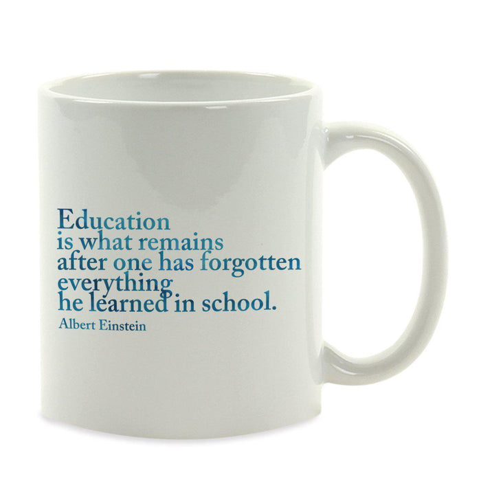 Water Color Teacher Appreciation Quotes Ceramic Coffee Mug Collection 1-Set of 1-Andaz Press-School-
