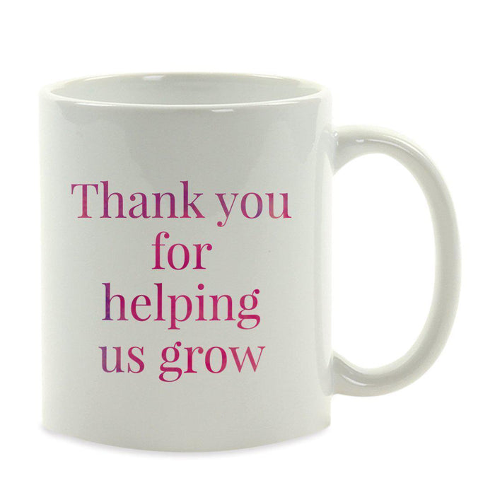 Water Color Teacher Appreciation Quotes Ceramic Coffee Mug Collection 2-Set of 1-Andaz Press-Classroom-